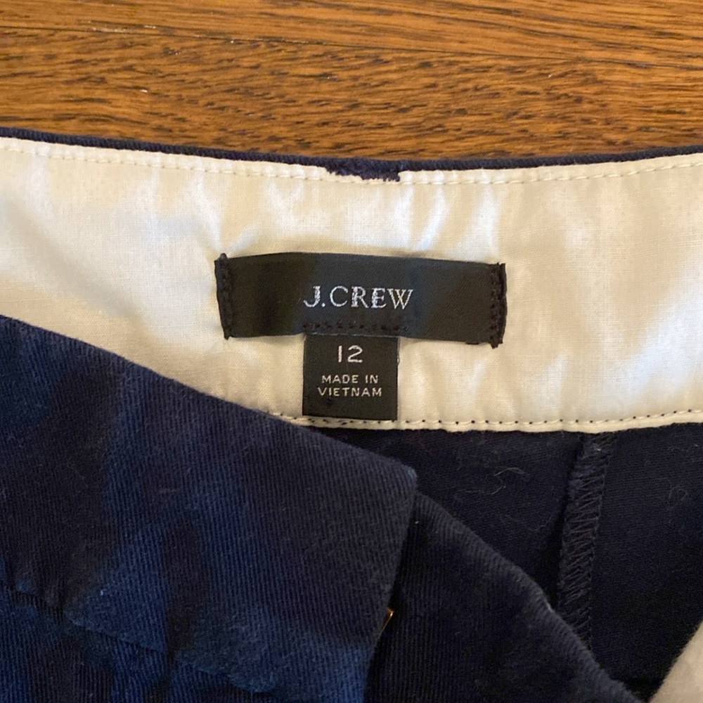 J CREW WOMENS Navy SHORTS SIZE 12 - Picture 2 of 11
